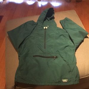 Vintage LLbean pullover jacket with hood